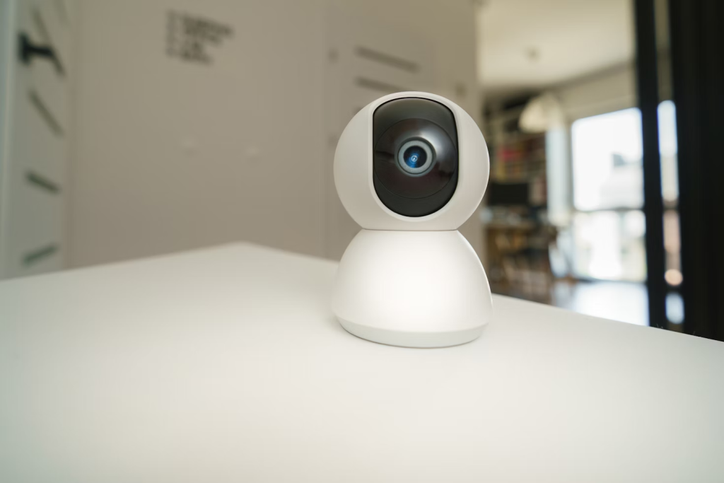 A wireless home security camera