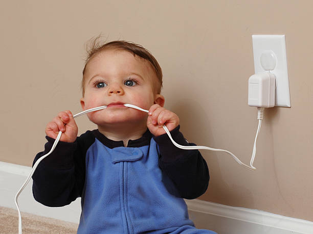 This child is perfectly safe. Yours might not be. - Electrical Safety for Kids