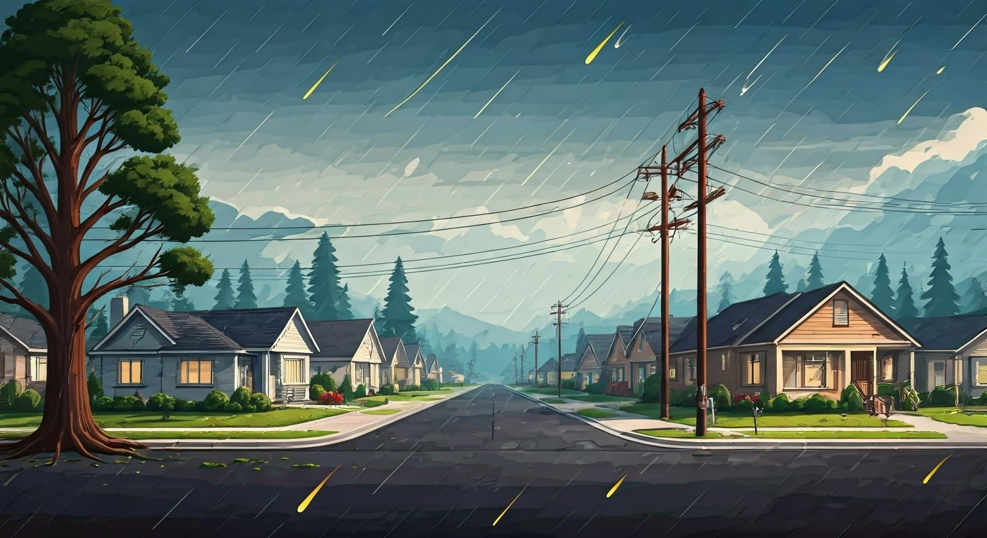 Causes of power outages illustration