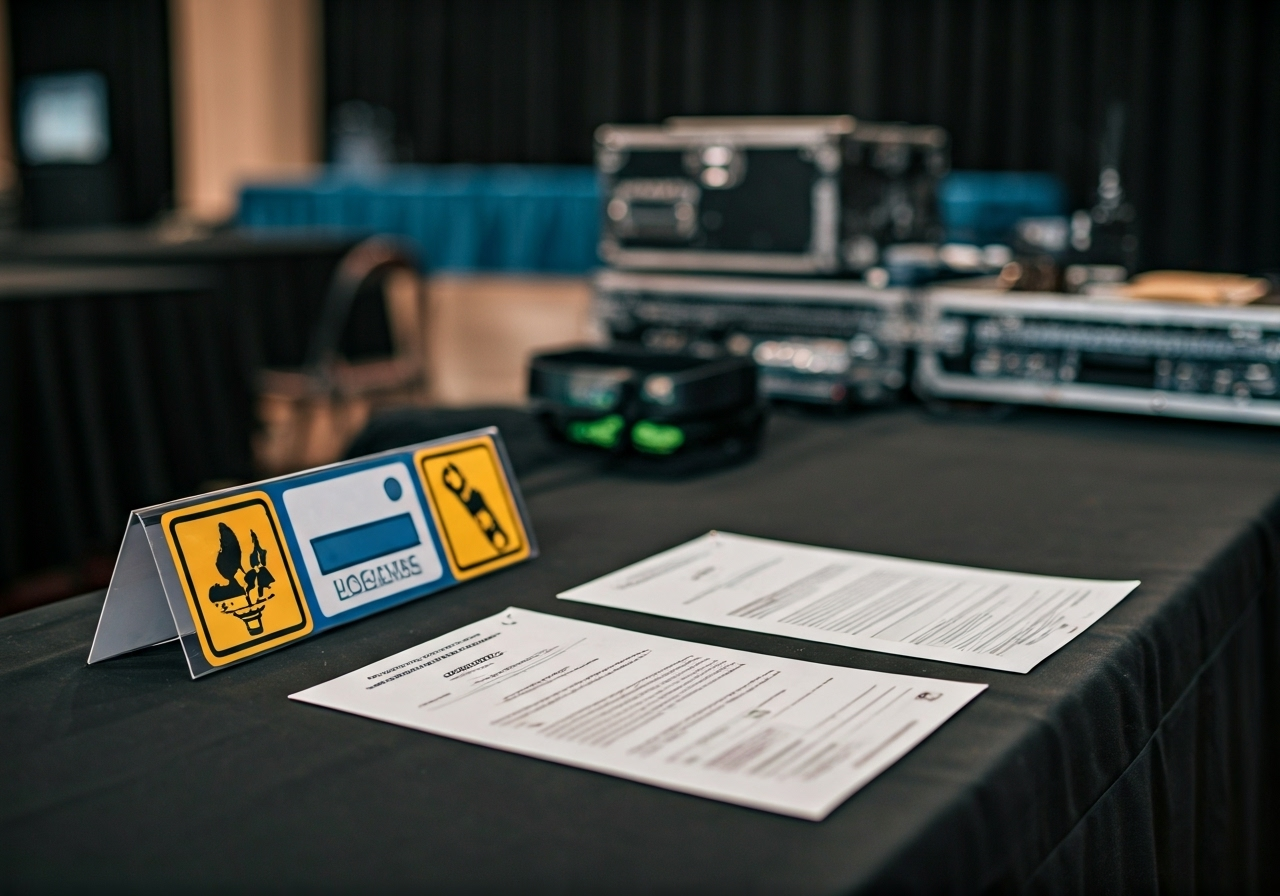 California event space setup